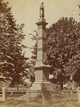 sepia photograph of the civil war monument